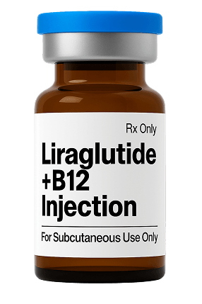 Compounded Liraglutide + B12 vial
