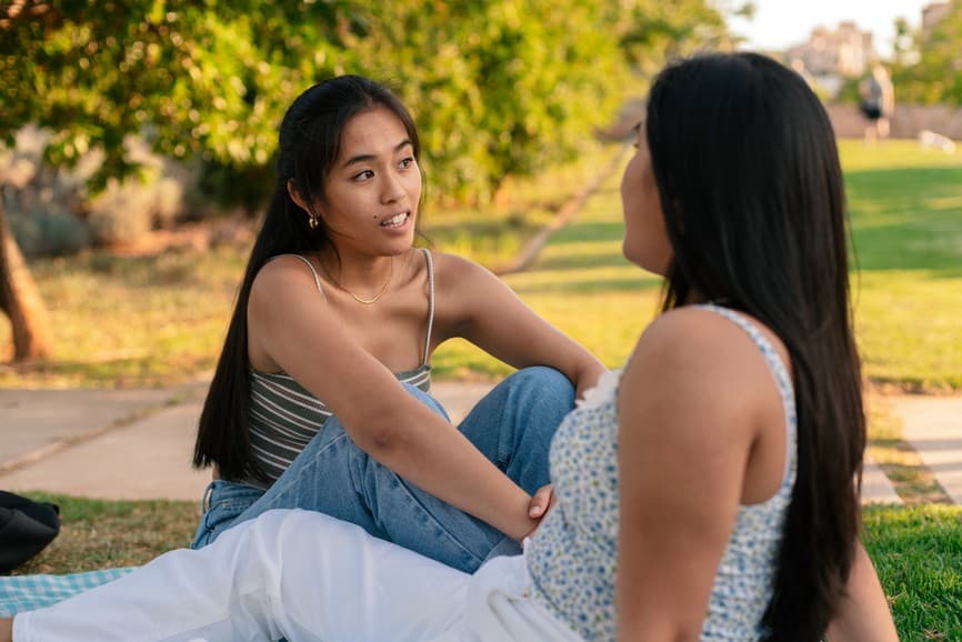 Women in a park