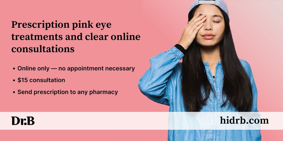 How long is pink eye contagious after starting drops dr b